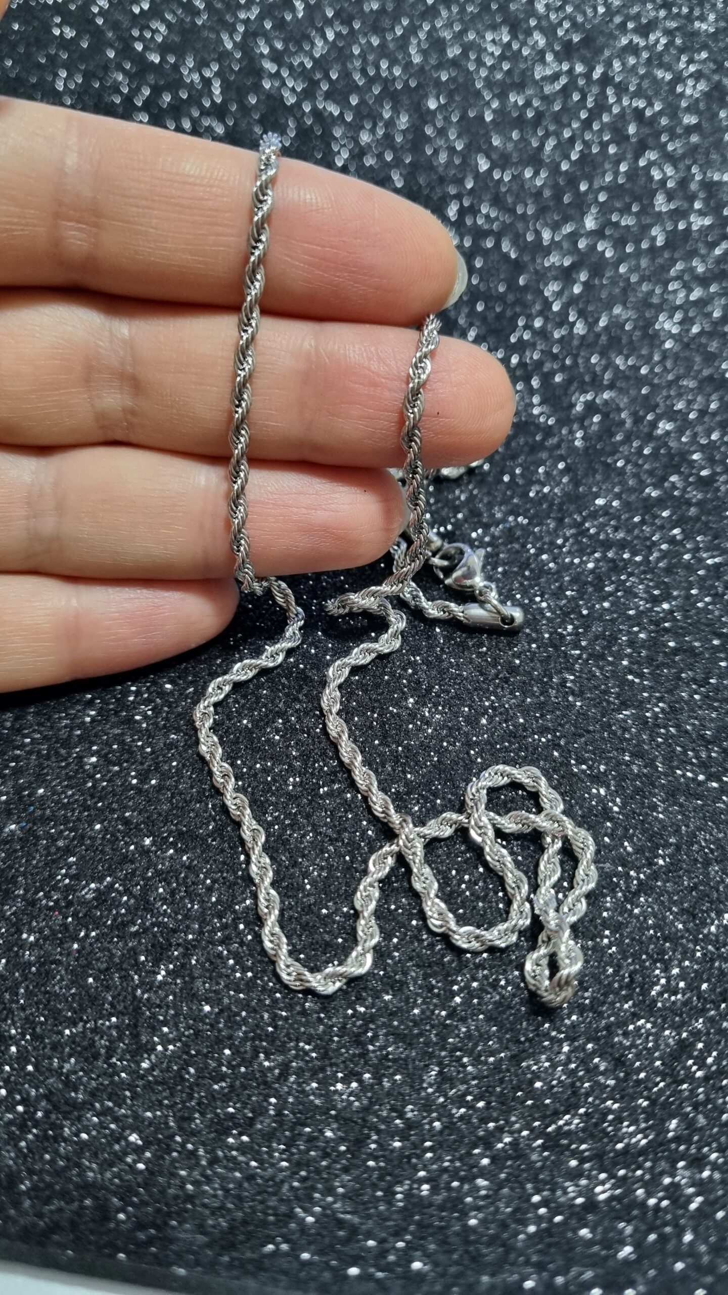 Correntinha em Aço 60cm